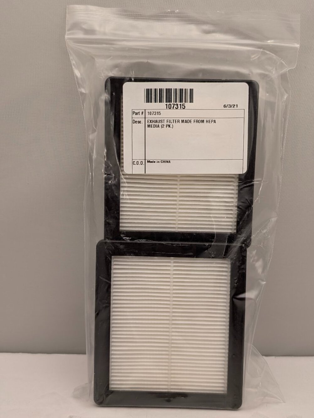 PROTEAM HEPA Media Exhaust Filters for Triangular Comm Backpack Vacuums | 107315